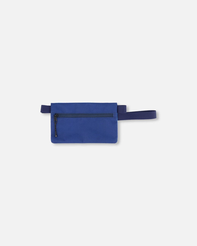 Double Pencil Case Blue Gradient Dinosaur Print