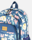 Little Kids Backpack Green Cat Print