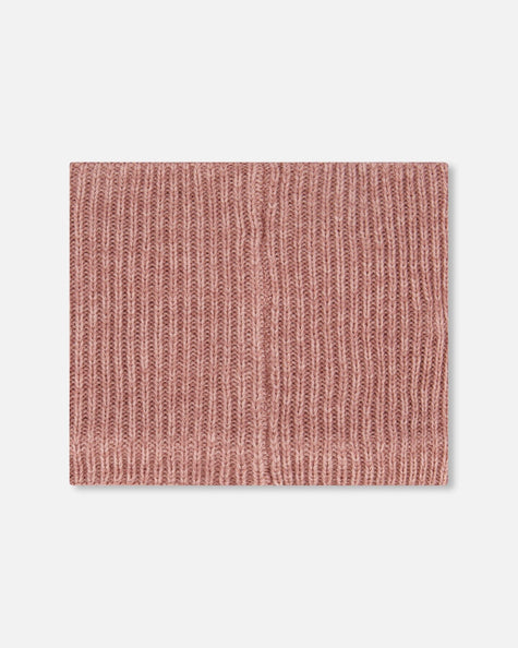 Mid-Season Knit Neck Warmer Dusty Pink