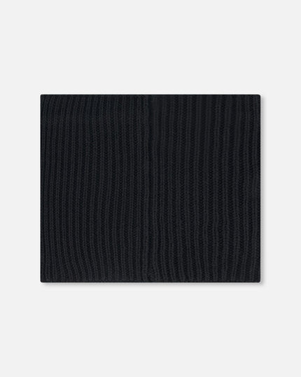 Mid-Season Knit Neck Warmer Black