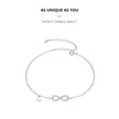 The Endless Summer 925 Sterling Silver Infinity Anklet