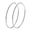 Stylish 925 Sterling Silver Large Hoop Earrings for Women - Trendy Circle Endless Huggie Big Hoops (30/40mm)