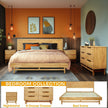 Elara Solid Wood Dresser with 6 Drawers