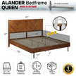 Alander Solid Wood Bed Frame