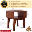 Aurora Solid Wood Bed Frame