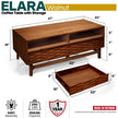 Elara Wooden Coffee Table
