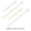 14K Gold Plated 925 Sterling Silver Necklace Extension Chains With Lobster Clasps For Diy Jewelry Making