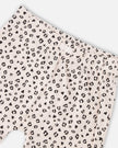 Organic Cotton Jersey Top And Short Set Peach And Peach Animal Print