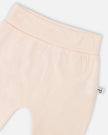 Organic Cotton Jersey Evolutive Pants Peach