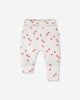 Cotton Jersey Evolutive Pants White Printed Strawberries