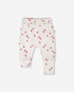 2 Pack Cotton Jersey Evolutive Pants Pink Printed Berries And White Strawberry Print