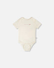 Evolutive Organic Cotton Jersey Onesie White