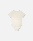 Evolutive Organic Cotton Jersey Onesie White