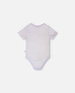 Evolutive Cotton Rib Jersey Onesie Lilac