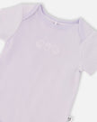 Evolutive Cotton Rib Jersey Onesie Lilac