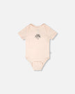 Evolutive Organic Cotton Jersey Onesie Peach