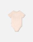 Evolutive Organic Cotton Jersey Onesie Peach