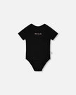 Evolutive Organic Cotton Jersey Onesie Black