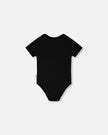 Evolutive Organic Cotton Jersey Onesie Black