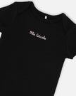 Evolutive Organic Cotton Jersey Onesie Black