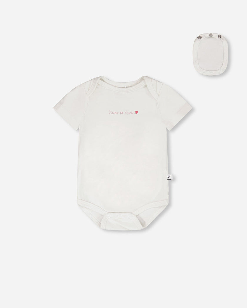 Evolutive Cotton Jersey 3 Pack Onesie White
