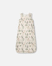 Organic Cotton Jersey Muslin Sleep Sack Beige Zebra Print