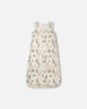 Organic Cotton Jersey Muslin Sleep Sack Beige Zebra Print