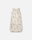 Organic Cotton Jersey Muslin Sleep Sack Beige Zebra Print
