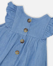 Light Blue Chambray Dress And Bloomer Set Light Blue