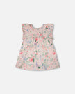 Cotton Muslin Dress And Bloomer Set Pink Printed Berries