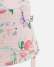 Cotton Muslin Hat Pink Printed Berries