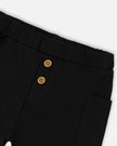 Cotton Rib Jersey T-Shirt And Organic Cotton Jersey Short Set Sage Green And Black