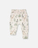 Organic Cotton Jersey Evolutive Pants Beige Zebra Print