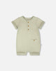 Cotton Rib Romper Sage Green