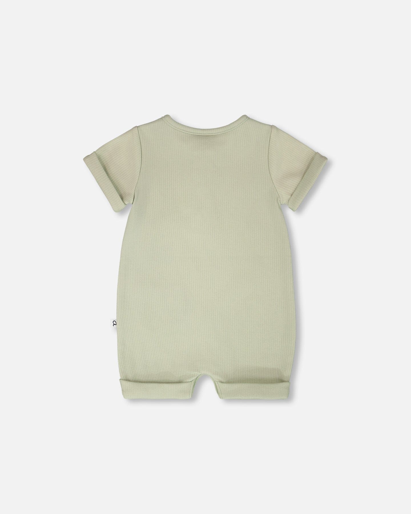 Cotton Rib Romper Sage Green