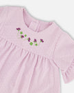 Jersey Tunic And Cotton Capri Set Lavender And Green Printed Flowers