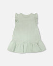Plaid Poplin Dress Green