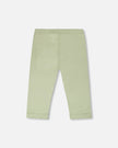 Organic Cotton Jersey Capri Light Khaki Green