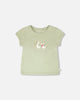 Organic Cotton Jersey T-Shirt Light Khaki Green