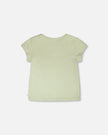 Organic Cotton Jersey T-Shirt Light Khaki Green