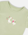 Organic Cotton Jersey T-Shirt Light Khaki Green