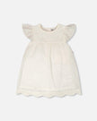 Printed Poplin Dress Off-White