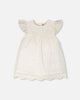 Printed Poplin Dress Off-White