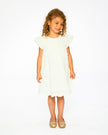 Printed Poplin Dress Off-White