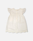 Printed Poplin Dress Off-White