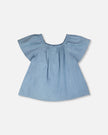 Blue Chambray Top