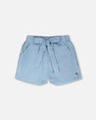 Blue Chambray Shorts