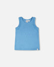Rib Tank Top Blue