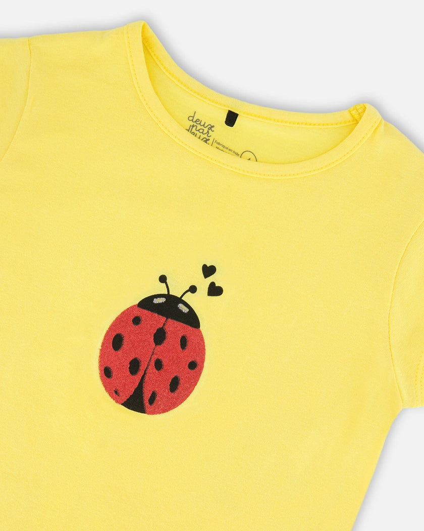 Organic Cotton Jersey T-Shirt Yellow