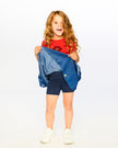 Blue Chambray Skort